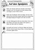 Vorschau - Arbeitsblätter - Lese-Lausch-Tandemgeschichten DAZ/2.Klasse - Seite 1