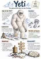 Vorschau - Arbeitsblätter - Lernposter + AB mit Fragen zum Thema "Yeti" + Lösungsblatt + Infografik - Seite 1