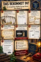 Vorschau - Stationenlernen - Mathe Escape Room Klasse 6 – ggT, kgV & Primfaktorzerlegung | Mathematik öffnet Türen! - Seite 1