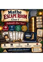 Vorschau - Stationenlernen - Mathe Escape Room Klasse 6 – ggT, kgV & Primfaktorzerlegung | Mathematik öffnet Türen! - Deckblatt