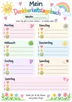 Vorschau - Arbeitsblätter - 🌈 Mein Dankbarkeitstagebuch - Grundschule 🌈 - Seite 3