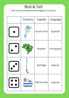 Vorschau - Arbeitsblätter - South America: Map, Capitals & Game - Seite 2