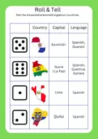 Vorschau - Arbeitsblätter - South America: Map, Capitals & Game - Seite 3