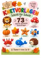 Vorschau - Arbeitsblätter - Knetvorlagen- Kreativ durchs Jahr (1) - Deckblatt
