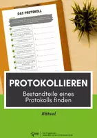 Vorschau - Arbeitsblätter - Rätsel zu Bestandteile eines Protokolls für Biologie - Deckblatt