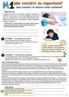 Vorschau - Arbeitsblätter - Wie schläfst du eigentlich? Schlaf & Schlafmangel - Seite 1