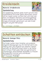 Vorschau - Spiele - Spielplatzspiele – 26 Spielkarten für Vorschule & Klasse 1: Bewegungsspiele draußen, Schulhof, Orientierung, Wahrnehmung, Motorik, Kita & Grundschule – illustrierte Spielanleitungen als PDF - Seite 2