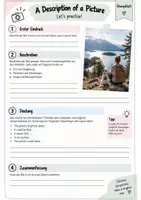 Vorschau - Arbeitsblätter - Picture Description – Merkblatt, Formulierungshilfen & Partnerarbeit | Englisch sprechen & Bilder beschreiben - Seite 2
