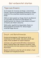 Vorschau - Spiele - Spiele für Regentage – 26 Spielkarten für Vorschule & Klasse 1: Spielideen drinnen, Fantasie, Sprache, Gruppenspiele, Klassenraum, Kita & Grundschule – illustrierte Spielanleitungen als PDF - Seite 1