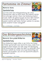 Vorschau - Spiele - Spiele für Regentage – 26 Spielkarten für Vorschule & Klasse 1: Spielideen drinnen, Fantasie, Sprache, Gruppenspiele, Klassenraum, Kita & Grundschule – illustrierte Spielanleitungen als PDF - Seite 3