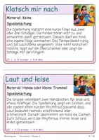 Vorschau - Spiele - Musikspiele – 26 Spielkarten für Vorschule & Klasse 1: Rhythmus, Zuhören, Bewegung, musikalische Spielideen, Musikunterricht, Kita & Grundschule – illustrierte Spielanleitungen als PDF - Seite 2