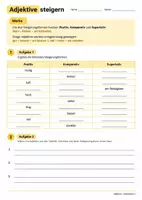 Vorschau - Arbeitsblätter - Wortarten - Nomen, Adjektive, Verben und Merkblätter - Seite 2
