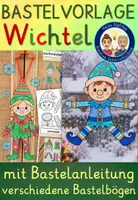 Vorschau - Stundenentwürfe - Weihnachten Kunst basteln WICHTEL / WEIHNACHTSELF - Deckblatt