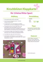 Vorschau - Mal- und Bastelvorlagen - Bastelvorlage: Kirschblüten Klappkarte - Seite 1