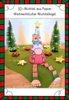 Vorschau - Stundenentwürfe - Wichtel Weihnachten basteln Kunst - Weihnachtswichtel 3D Papierkegel - Seite 3