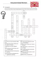 Vorschau - Arbeitsblätter - Kreuzworträtsel Bremen - Deckblatt