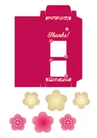 Vorschau - Mal- und Bastelvorlagen - Bastelvorlage Muttertag: Vielen Dank - Kirschblüten Verpackung - Seite 3