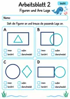 Vorschau - Arbeitsblätter - Lagebeziehungen Klasse 4 | Mathematik Klasse 4 | 10 Arbeitsblätter als PDF - Seite 2
