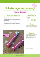 Vorschau - Mal- und Bastelvorlagen - Bastelvorlage Muttertag: Kleiner Dank für Schokoriegel - Seite 1