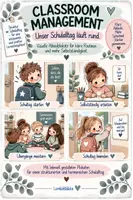 Vorschau - Präsentationen/Tafelbilder - Classroom Management – Unser Schulalltag läuft rund 🌿 Plakate Visualisierungen - Deckblatt