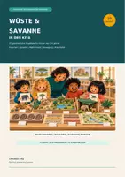 Vorschau - Unterrichtsreihen - Wüste & Savanne in der Kita – 20 Angebote mit Praxiskarten und Kopiervorlagen - Deckblatt