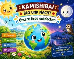 Vorschau - Bildkarten - Kamishibai | Tag und Nacht | Unsere Erde entdecken - Deckblatt