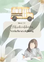 Vorschau - Aufgabenkarten - Abschreibkartei – Sicher zur Schule | Verkehrserziehung Klasse 3/4 - Deckblatt