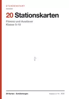 Vorschau - Arbeitsblätter - 20 Stationskarten Fitness und Ausdauer mit Schülerbogen - Deckblatt