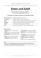 Vorschau - Arbeitsblätter - Daten und Zufall Trainingsheft mit 78 Aufgaben Diagramme, Tabellen und Wahrscheinlichkeit, mit Lösungen Klasse 4 - Seite 1