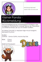 Vorschau - Anderer Materialtyp - Roter Panda Einschulung Rückmeldung und Belohnung - Seite 1