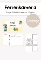 Vorschau - Mal- und Bastelvorlagen - Ferienkamera - Kunst - Deckblatt