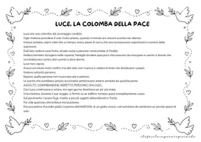 anteprima - Altro tipo di materiale - GIORNATA DELLA PACE - LUCE, LA COLOMBA DELLA PACE - Pagina 2