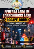 Vorschau - Stationenlernen - Brandfall & Sicherheit | Klasse 7/8 Escape Room - Deckblatt