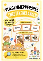 Voorbeeld - Vliegenmepperspel tweetekenklanken - Voorblad