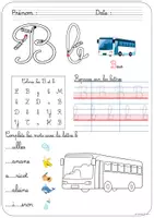 Aperçu - Feuilles d'exercices - Mon livret des lettres cursives - Véhicules - Page 2