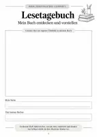 Vorschau - Arbeitsblätter - Lesetagebuch - Deckblatt