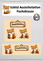 Vorschau - Anderer Materialtyp - Schild Ausleihstation - Fuchsklasse - Deckblatt