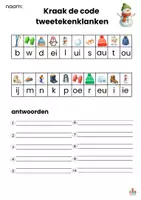 Voorbeeld - Kraak de code tweetekenklanken thema winter - Pagina 3