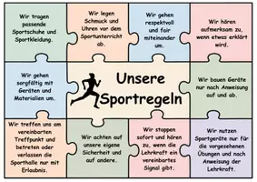 Vorschau - Arbeitsblätter - Unsere Sportregeln – Puzzle-Staffel & Regelkarten für den Sportunterricht - Seite 2