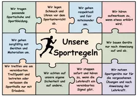 Vorschau - Arbeitsblätter - Unsere Sportregeln – Puzzle-Staffel & Regelkarten für den Sportunterricht - Seite 3