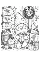 Vorschau - selbst erstellte Cliparts/Grafiken - Weihnachtswichtel_Ausmalbilder - Seite 2