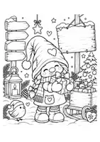 Vorschau - selbst erstellte Cliparts/Grafiken - Weihnachtswichtel_Ausmalbilder - Deckblatt