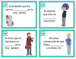 Vorschau - Stationenlernen - Subjuntivo: Spanische Karten Konjunktiv: Tarjeta de tarea en Español - Seite 3