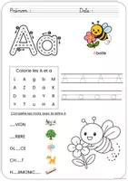 Aperçu - Feuilles d'exercices - Mon livret d'écriture - Animaux - Page 1