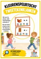 Voorbeeld - Kleurenspeurtocht met tweetekenklanken - Voorblad