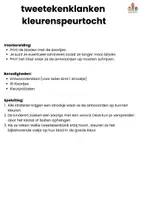Voorbeeld - Kleurenspeurtocht met tweetekenklanken - Pagina 2