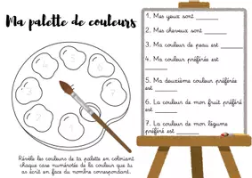 Aperçu - Matériel pour travaux manuels / dessin - Kit "Tout sur moi" - Thème Artiste & Palette de couleurs - Page de couverture