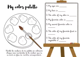 Aperçu - Matériel pour travaux manuels / dessin - Kit "Tout sur moi" - Thème Artiste & Palette de couleurs - Page 2