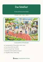 Vorschau - Mal- und Bastelvorlagen - Das Schulfest – Lesespurgeschichte mit Rätselaufgaben (Klasse 6) - Seite 1