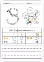 Aperçu - Feuilles d'exercices - Mon livret des nombres - 1 à 10 - Page 3